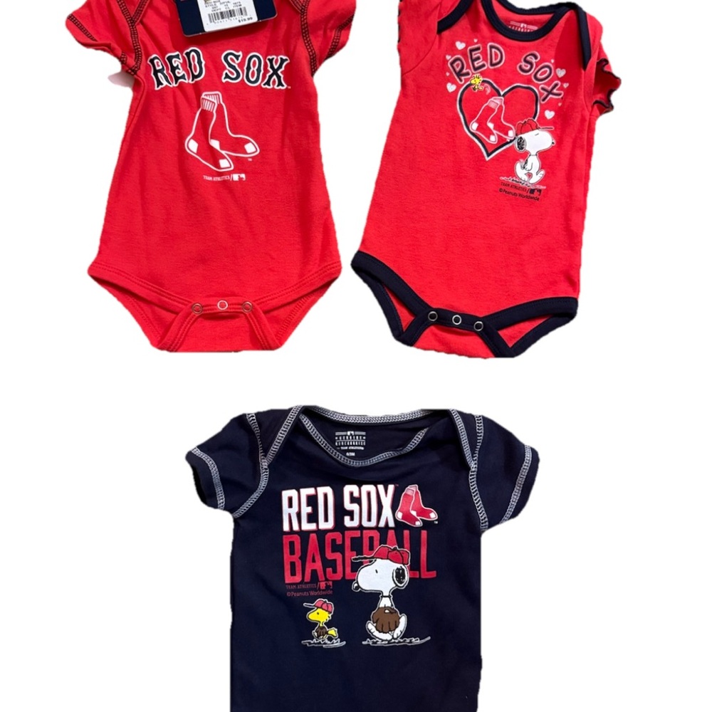 Red Sox Baby Onesies Set